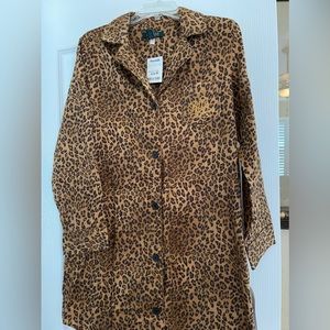 Womens Night Shirt Animal Print size L